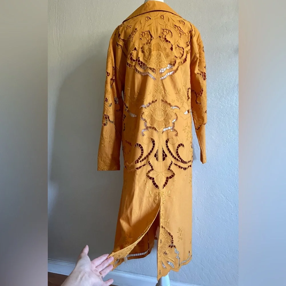 Free People embroidered trench - Picture 7 of 17